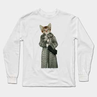 Kitten Dressed as Cat Long Sleeve T-Shirt